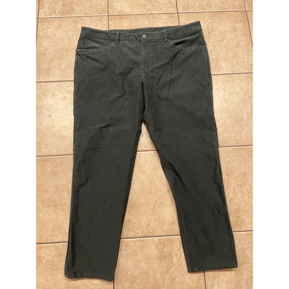 Lululemon Pants Mens 42x30 ABC Slim-Fit 5 Pocket Utilitech Rainforest Green Work - Picture 1 of 6
